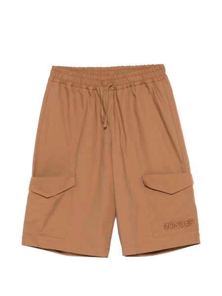  Dondup Kids Logo-embroidered Drawstring Shorts - Neutrals 