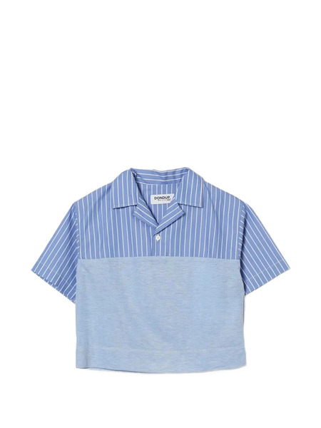 Dondup Kids Striped Colour-block Shirt - Blue 