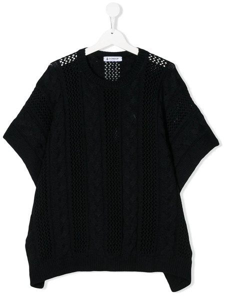  Dondup Kids Teen Cable Knit Top - Blue 