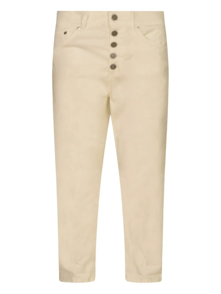  Dondup Logo-patch Trousers - Neutrals 
