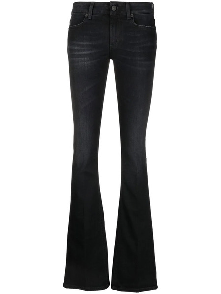 Dondup Low-rise Flared Jeans - Black 