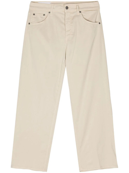  Dondup Mid-rise Straight-leg Trousers - Neutrals 
