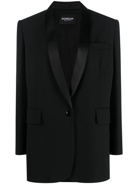  Dondup Single-breast Virgin Wool-blend Jacket - Black 
