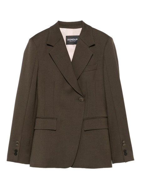  Dondup Single-button Notched-lapels Blazer - Brown 