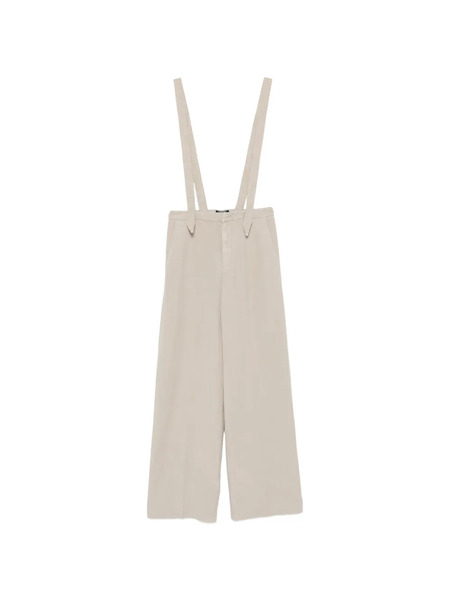  Dondup Suspender Palazzo Pants - Neutrals 