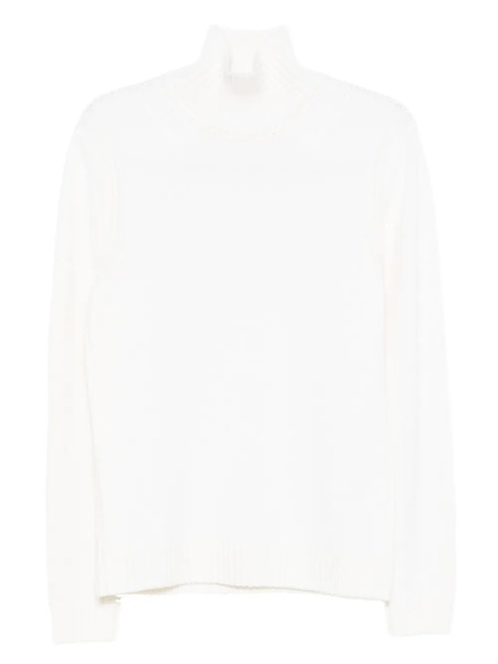  Dondup Turtleneck Wool Sweater - White 