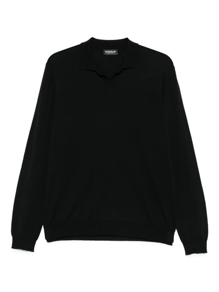  Dondup Wool-cotton Blend Polo-neck Sweater - Black 