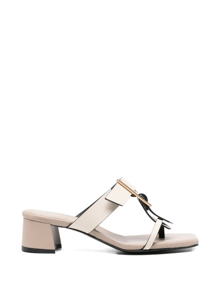  Donnarì Beige Leather Sandals - Neutrals 