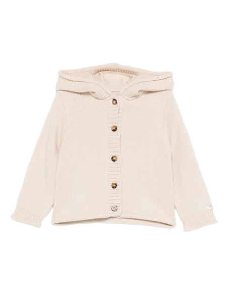  Donsje Hooded Button Cardigan - Neutrals 