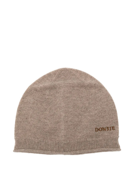  Donsje Logo-embroidered Beanie - Brown 