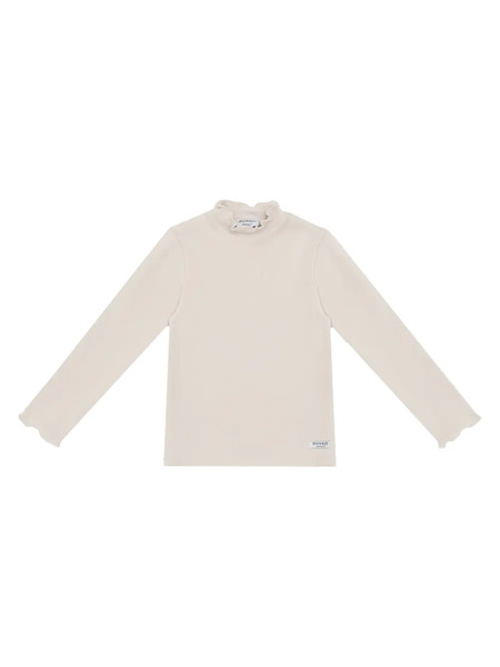  Donsje Qonsy Ruffled Ribbed Top - Neutrals 