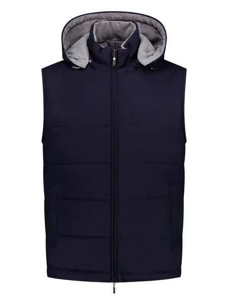  Doriani Hooded Quilted Gilet - Blue 