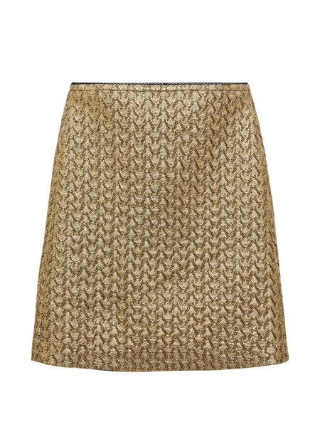  Dorothee Schumacher Brocade Midi Straight Skirt - Yellow 