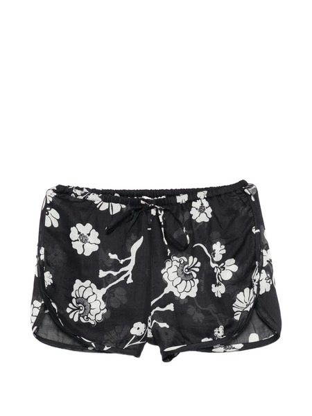  Dorothee Schumacher Floral Daydream Drawstring Shorts - Blue 