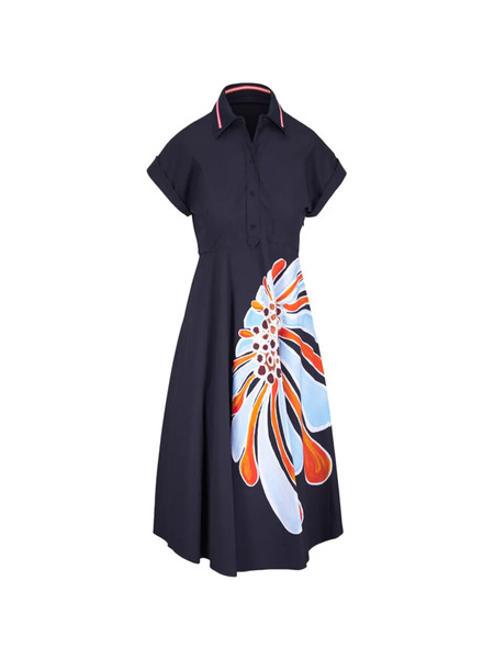  Dorothee Schumacher Floral-print Shirt Dress - Blue 