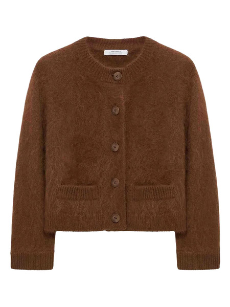  Dorothee Schumacher Fluffy Statements Pocket Button Cardigan - Brown 