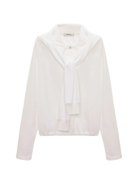  Dorothee Schumacher Hooded Buttoned Hoodie - White 