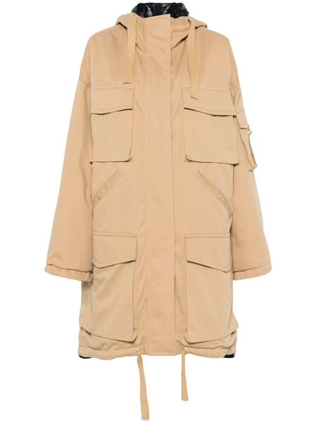  Dorothee Schumacher Reversible Cotton Parka Coat - Brown 