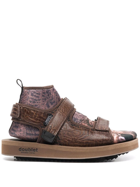  Doublet Dinossaur Layered Sandals - Brown 