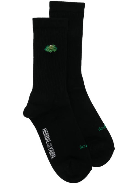 Doublet Embroidered Socks - Black 