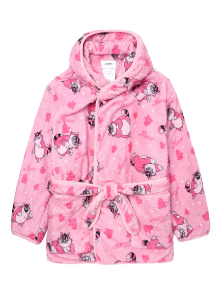  Doublet Hooded Belted Robe - Pink 