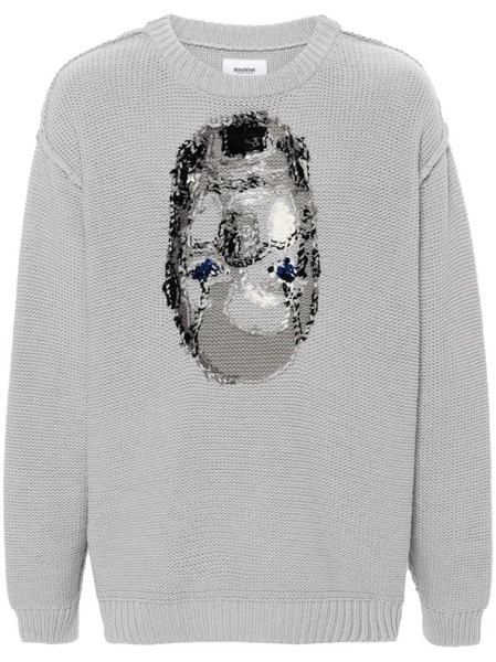  Doublet Inside-out Jacquard Jumper - Grey 