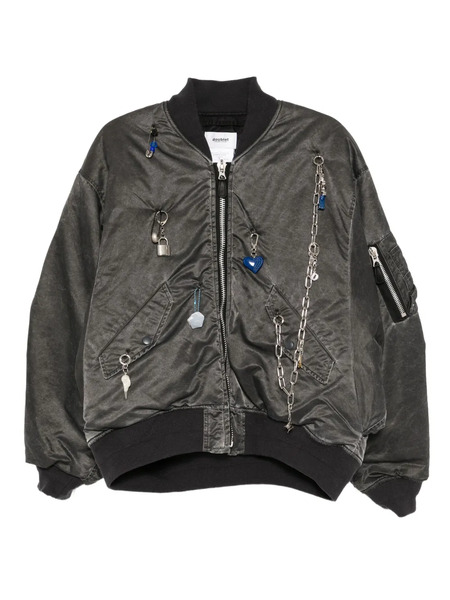  Doublet Key-chain Bomber Jacket - Grey 
