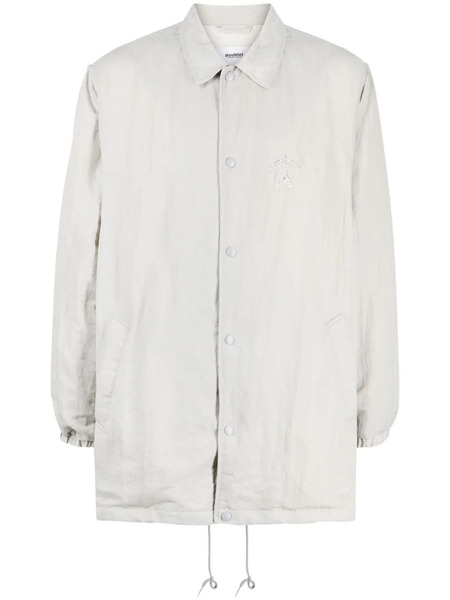  Doublet Logo-embroidered Shirt Jacket - Grey 