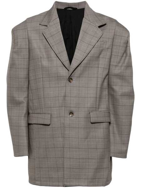  Doublet Shoulder-padded Wool Blazer - Brown 