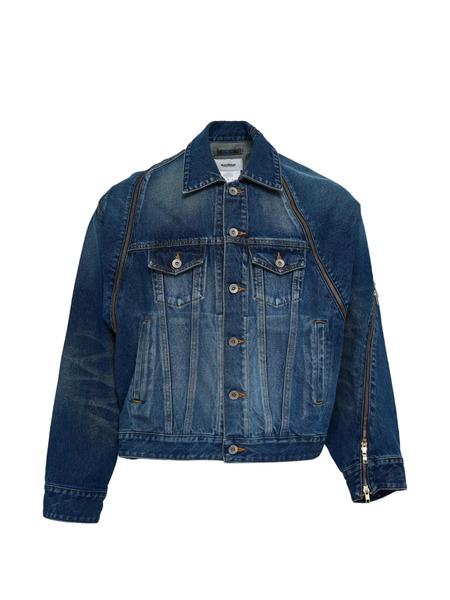  Doublet Zip-detail Denim Jacket - Blue 