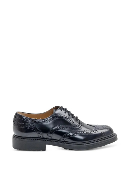  Doucal's Black Leather Oxfords 