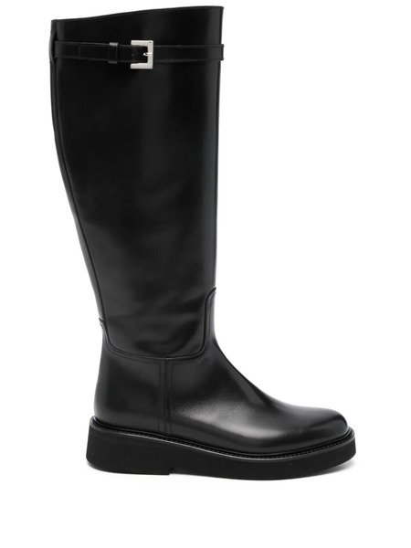  Doucal's Buckled Knee-high Boots - Black 