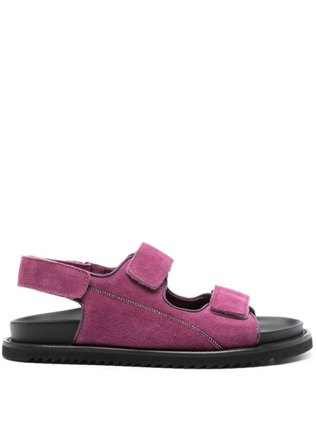  Doucal's Coco Suede Sandals - Purple 