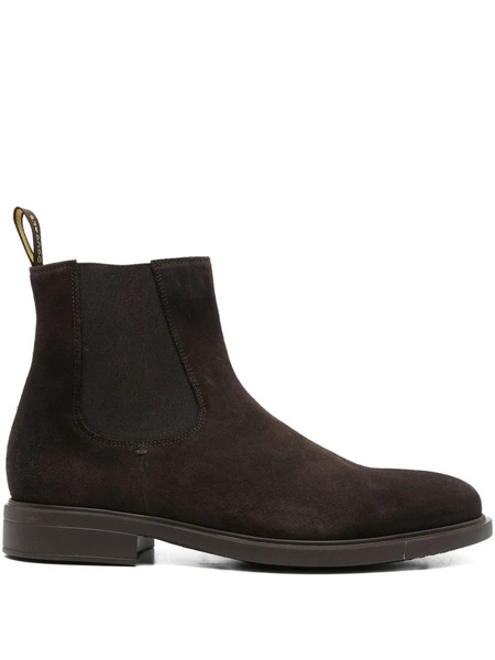  Doucal's Elastic-panel Suede Boots - Brown 