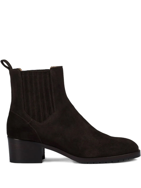  Doucal's Elastic-panel Suede Boots - Brown 
