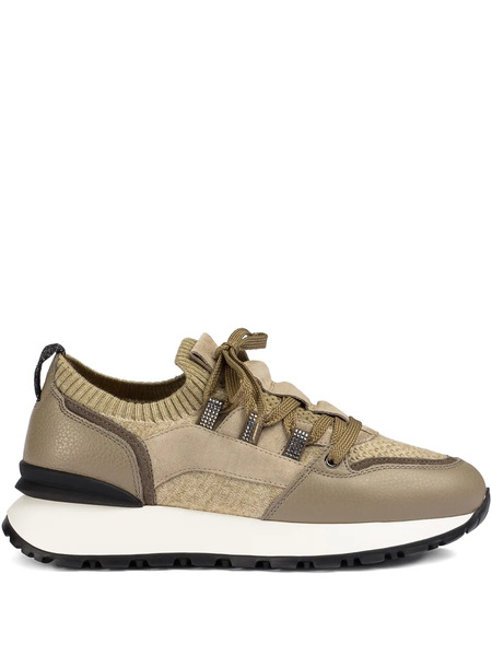  Doucal's Embellished Leather Sneakers - Neutrals 