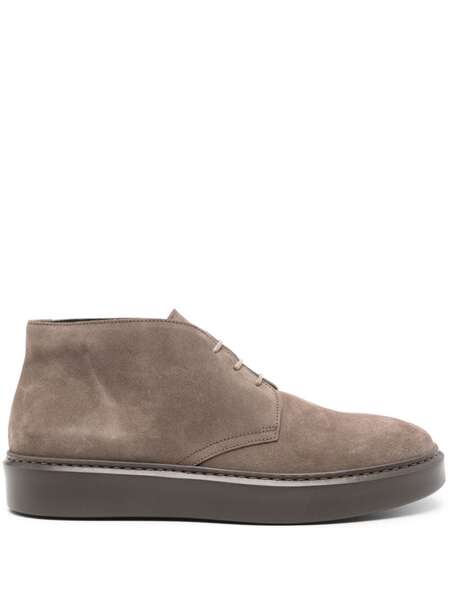  Doucal's Lace-up Suede Chukka Boots - Brown 