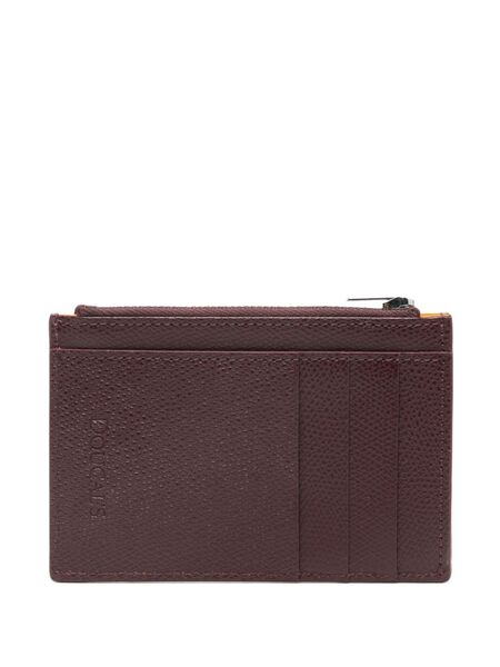 Doucal's Leather Card Holder - Red 
