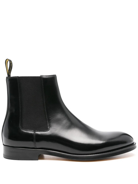  Doucal's Leather Chelsea Boots - Black 