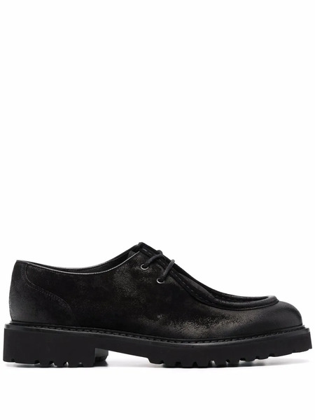  Doucal's Leather Lace-up Desert Boots - Black 