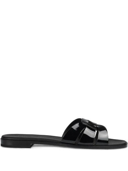  Doucal's Leather Sandals - Black 