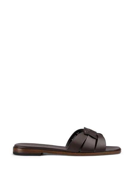  Doucal's Leather Sandals - Brown 