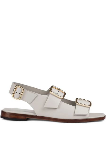  Doucal's Leather Sandals - White 