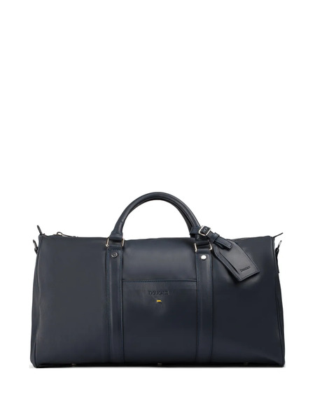 Doucal's Leather Weekender Bag - Blue 