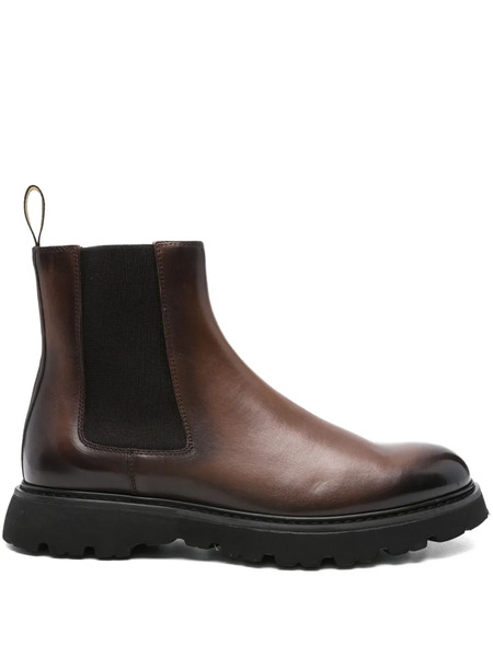  Doucal's 40mm Elastic-panel Leather Chelsea Boots - Brown 