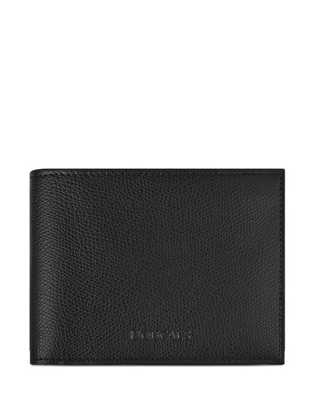  Doucal's Palmellato Leather Wallet - Black 