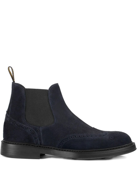  Doucal's Suede Chelsea Boots - Blue 