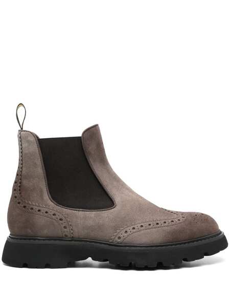  Doucal's Suede Chelsea Boots - Brown 