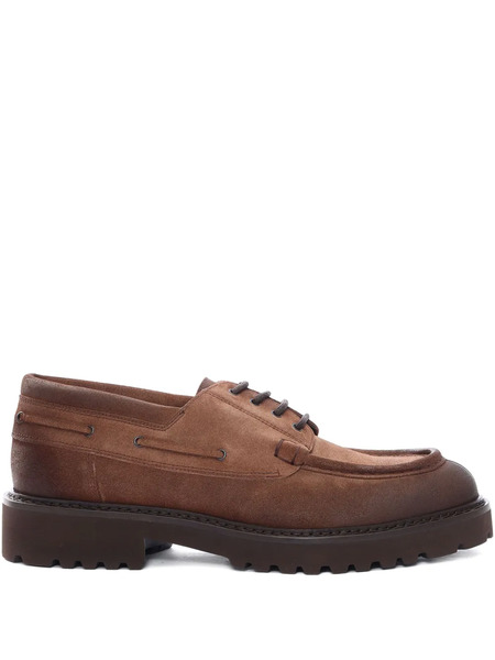  Doucal's Suede Derby Shoes - Brown 