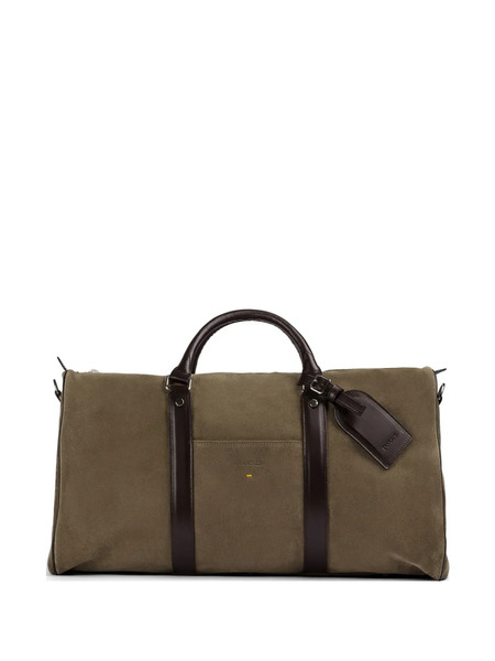  Doucal's Suede Holdall - Brown 
